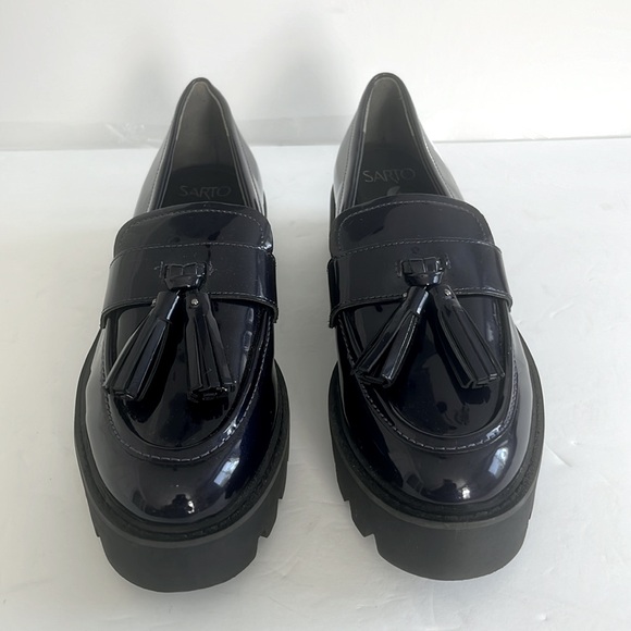 Sarto by Franco Sarto Balinna Tasseled Platform Lug Sole Loafer Size 8M New - Picture 4 of 7